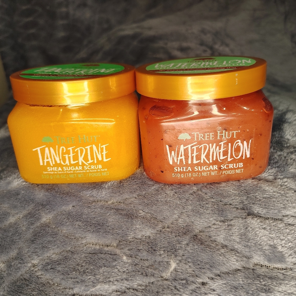 Tangerine and Watermelon Shea Sugar Scrub Duo